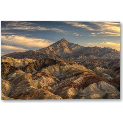 Plakát – Horský masiv nad rýhovanými svahy 135 × 90 cm Bez rámu Ne Bez rámu