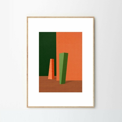 Moikka Plagát Between Columns by Teklan 70x100 cm
