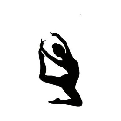 Nažehlovací obrázek - gymnastika IX (5,3 x 9,0 cm)