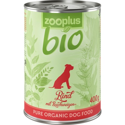 zooplus 6х400г zooplus Bio, консервирана храна за кучета - био говеждо с ябълки и круши