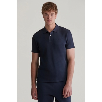 Gant Waffle SS polo evening blue