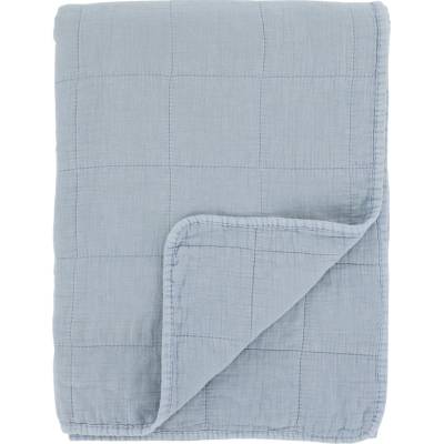 Chic Antique Nebesky modrý přehoz s opraným vzhledem Aix Vintage Quilt - 130*180 cm