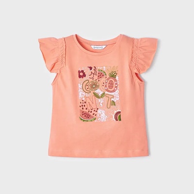 MAYORAL Потник с бродерии за момиче Майорал в цвят праскова