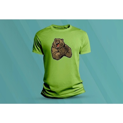 Sandratex dětské bavlněné tričko Grizzly. lime