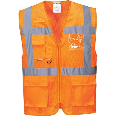 Portwest C376 ATHENS MESHAIR EXECUTIVE reflexná vesta Fluorescenčno oranžová