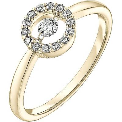 Tiami Prsten ze žlutého zlata s diamanty Air Brilliant 52 RABY2503