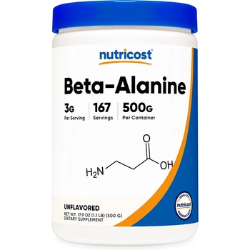 Nutricost Бета-аланин 3000 mg 500 g прах | Nutricost (571681 (002401) NC)