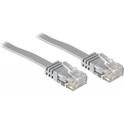Solarix C5E-111GY-10MB Patch, plochý, CAT5E, UTP, LSOH, 10m, šedý