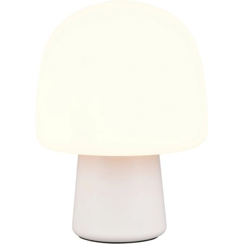 TRIO Бяла настолна лампа със стъклен абажур (височина 27 cm) Steen - Trio (568200176)