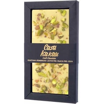 CASA KAKAU шоколад casa БЯЛ ЛИМОН И ШАМ ФЪСТЪК 70ГР