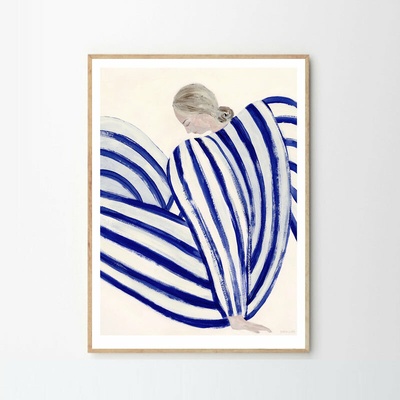 The Poster Club Plakát Blue Stripe At Concorde by Sofia Lind A5 (mini)