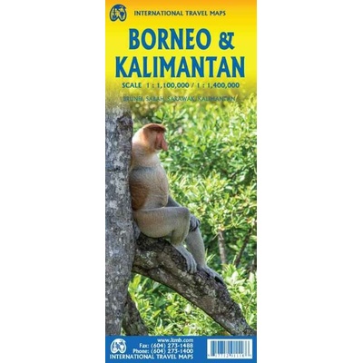 mapa Borneo (Kalimantan) 1:1,13 mil.