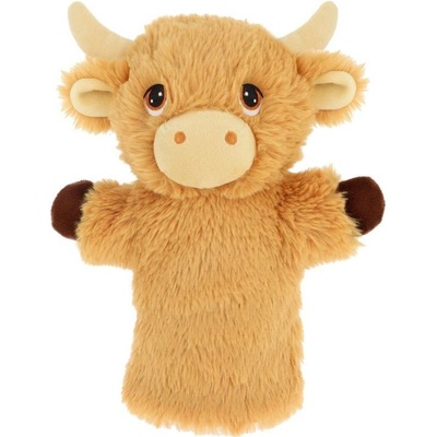 Keel Toys Keeleco maňásek na ruku eko Kráva vysokohorská 27 cm
