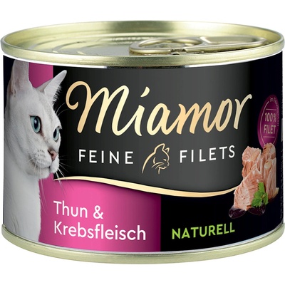 Miamor Feine Filets Naturelle tuniak & krabie mäso 6 x 156 g