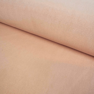 Teplákovina Počesaná 100% bavlna Washed 400g - Oranžová meruňková