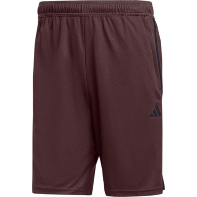 adidas TRAIN Essentials PIQUÉ 3-STRIPES SHORTS vínová čierna