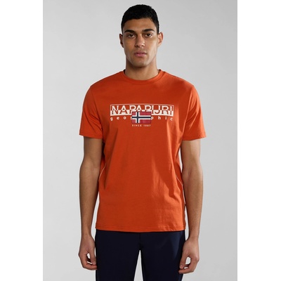 Napapijri Мъжка тениска s-aylmer orange burnt - 3xl (np0a4htoa621)