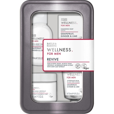 Baylis & Harding The Fuzzy Duck balzám po holení 30 ml + tuhé mýdlo 25 g + sůl do koupele 50 g + sprchový gel na tělo a vlasy 100 ml kosmetická sada