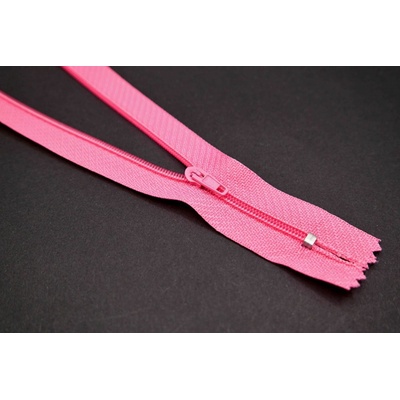Nedeliteľný jemný plastový špirálový zips (veľkosť číslo 3) rôzne farby - dĺžka 12 cm - 60 cm 16 cm Ružová grenadina