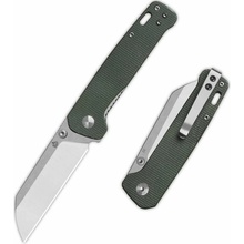 QSP knife Penguin V2 Liner Lock, zavírací s klipem, zelená micarta QS130V2-C1