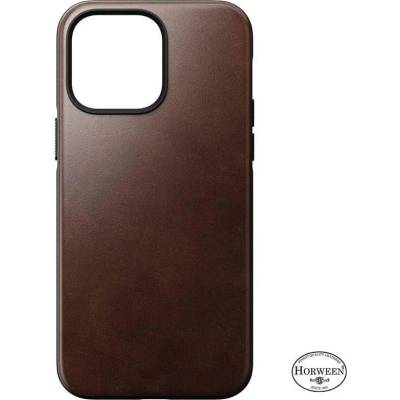 Nomad Modern Horween Leather MagSafe Case - кожен (естествена кожа) кейс с MagSafe за iPhone 14 Pro (кафяв)
