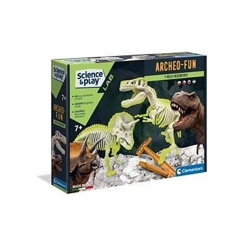 Clementoni Vykopávky T-Rex + Triceraptos