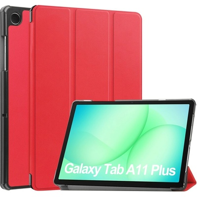 Vsetkonamobil 127693 LEATHER Zaklápací kryt pre Samsung Galaxy Tab A11+ červený
