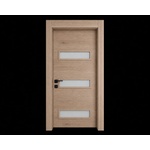 EUROSTILL Интериорна врата с каса EUROSTILL MILANO с остъкление TW 88x205 cm Дъб Мауела (DMTW20588MO110/S)