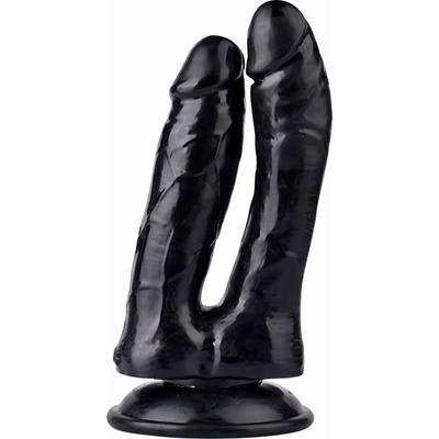 LOLO dvojité dildo černé - 16cm