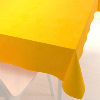 Biante Veľký zamatový obdĺžnikový obrus Velvet Premium SVP-053 Sýto žltooranžový 240x300 cm