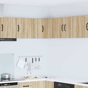 vidaXL Стенно ъглово шкафче PORTO Сонома дъб 57 x 57 x 40 см (885307)