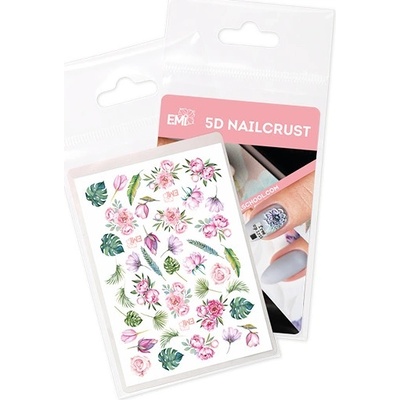 E.Mi Vodolepka NAILCRUST 5D 16 Tropics & Peonies
