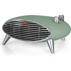Ariete Вентилаторна печка Ariete Vintage 2.0, 2000 W, За отопление и охлаждане, 2 скорости, Регулируем термостат, Тиха работа - ЗЕЛЕН (AR-00B821104AR0)