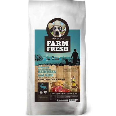Topstein Farm Fresh Scandinavian Reindeer and Rice Weight Control & Senior 20 kg