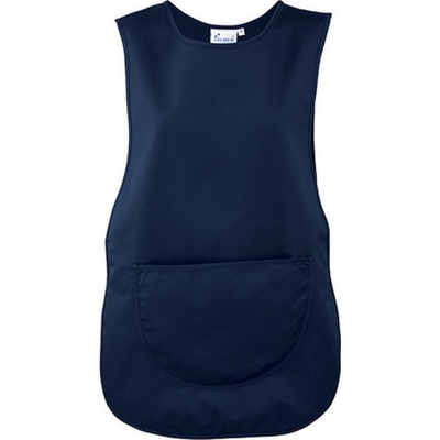 Premier Workwear Dámský tabard s velkou nakládanou kapsou modrá námořní Pantone 2766 L PW171