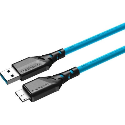 Mathorn MTC-520 USB-A na USB Micro B, 5m, modrý