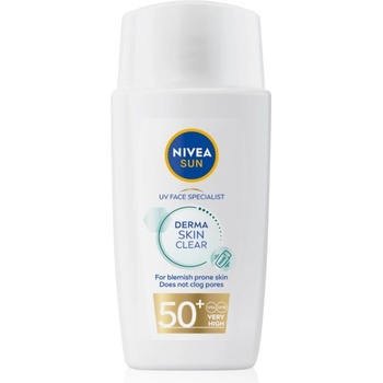 Nivea SUN Derma Skin Clear крем за лице за слънчеви бани за кожа с несъвършенства SPF 50+ 40ml