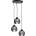 Keter Lighting Пендел UNO 3xE27/60W/230V черен (NA0236)