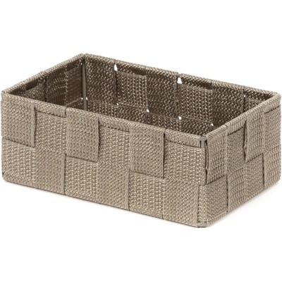Compactor Úložný organizér do zásuvky TEX košík M 18 x 12 x 7 cm Taupe sivo-béžový