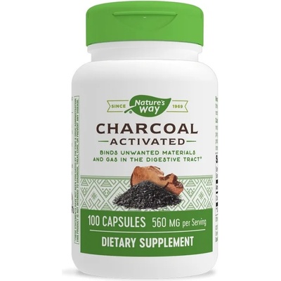 Nature's Way Charcoal Activated, 100 капсули, Nature's Way