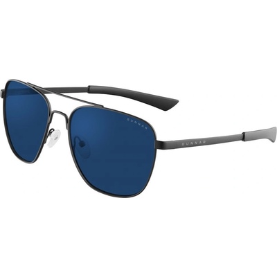 GUNNAR MUSTANG ONYX černé obroučky, tmavá sluneční skla MUS-00111