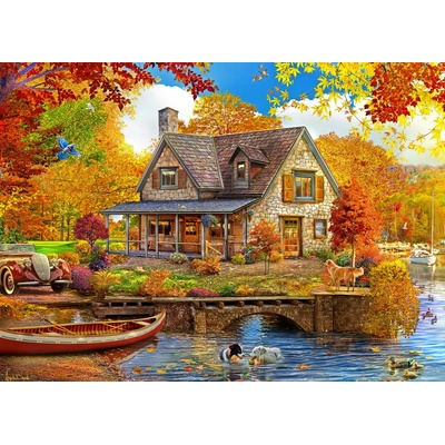 Bluebird Puzzle - Puzzle Lake house - 500 piese