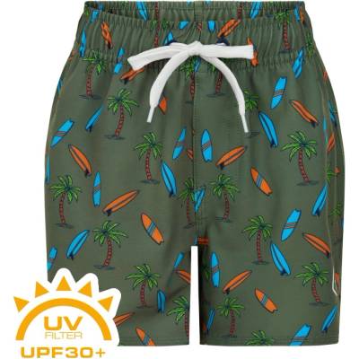 Color Kids-Swim shorts short chlapecké plavky Aop-dark ivy