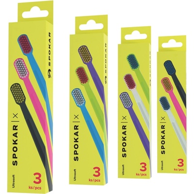 Spokar X 3429 zubní kartáček ULTRASOFT 3 ks