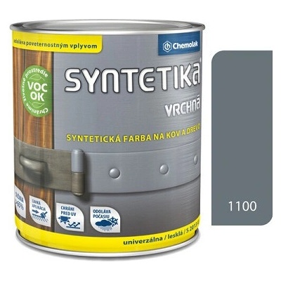Chemolak Syntetika 9 l sivá