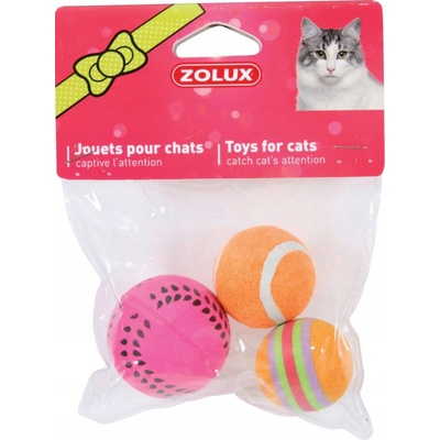 Zolux sada míčků 4cm oranžová