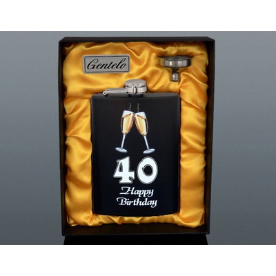 Ploskačka nerezová 40 Happy Birthday 240 ml