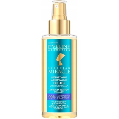 Eveline Cosmetics Egyptian Miracle intenzivně zpevňující olej na poprsí a tělo 150ml