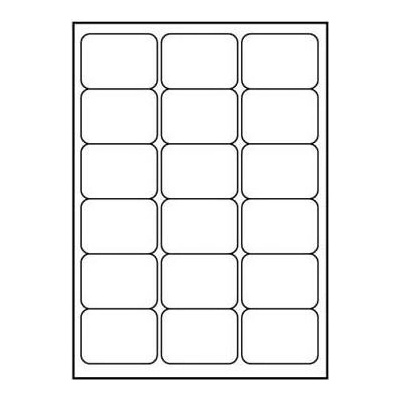 Logo 32220 etikety 68mm x 47mm A4 matné bílé 18 etiket 140g/m2 baleno po 25 ks pro inkoustové a laserové tiskárny