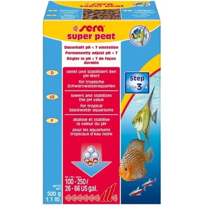 Sera Super Peat торф гранули 500gr намаляване на карбонатната твърдост на водата